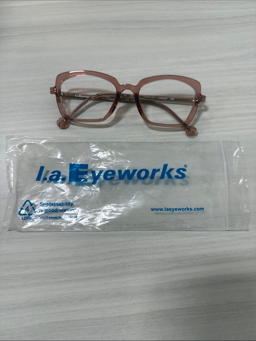 L.A. eyeworks Loquat no lenses included frame